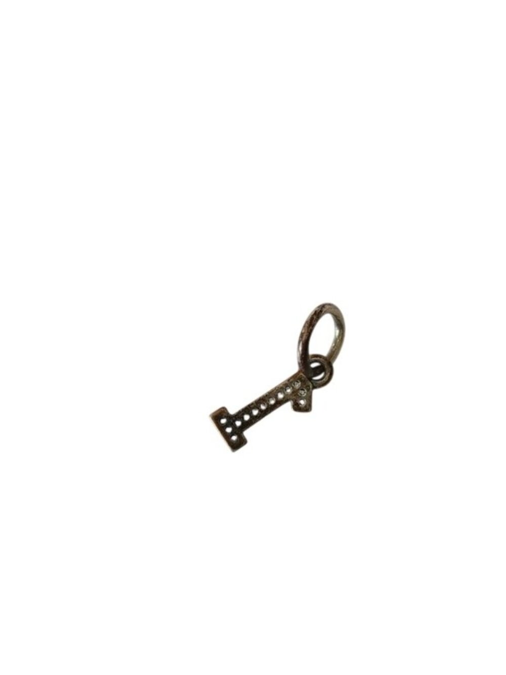 Pandora Sterling Silver Number 1 Clear Cubic Zirconia Charm - 791339CZ - Picture 3 of 3